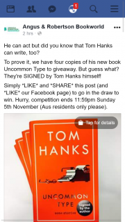 Angus & Robertson Bookworld – Win a Signed Copy of Uncommon Type