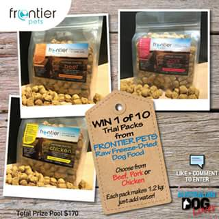 Australian Dog Lover – Win One of Ten Trial Packs of Frontier Pets Raw Freeze Dried Dog Food