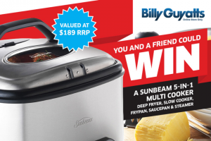Billy Guyatts – Win a Sunbean Multi-Cooker Worth $189