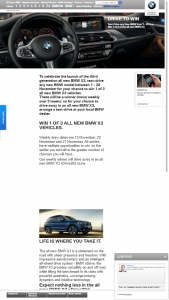 BMW Drive to – Win 1 of 3 of The All New Bmw X3