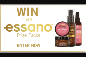 Channel 7 – Sunrise – Win One of Three Essano Prize Packs (prize valued at $305)