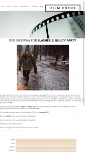 Film Focus – Win One of Five Copies of Slasher 2 Guilty Party DVD