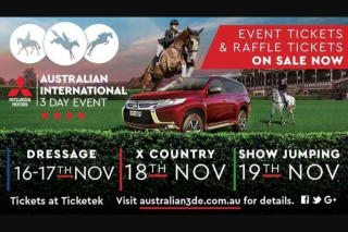 FiveAA – Win Tickets to The Mitsubishi Motors Australian International 3 Day Event (prize valued at $150,000)