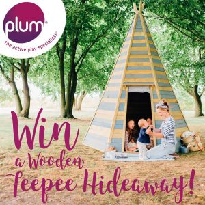 Plum Play – Win a Unique Garden Clubhouse Wooden Teepee OR 1 of 5 Plum Play Christmas Gift Cards valued at $100 each