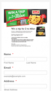 ITAL Panettone – Win a Trip for Two (2) Adults to Milan Italy Valued at Up to Au$8000 Depending on Date and Point of Departure (prize valued at $8,000)