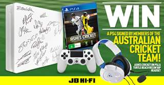 JB HiFi – Win a PS4 Signed By Australian Cricket Team