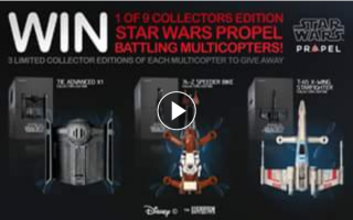 JB HiFi – Win 1 of 9 Amazing Star Wars Propel Battling Multicopters (prize valued at $1,800)