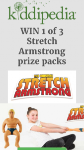Kiddipedia – Win 1 of 3 Stretch Armstrong Prize Packs