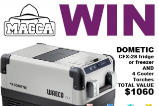 Macca – Win a Dometic Cfx-28 Fridge Or Freezer and 4 Cooler Torches (prize valued at $1,060)