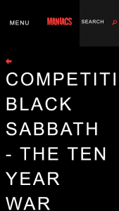 Black Sabbath – The Ten Year War – Competition