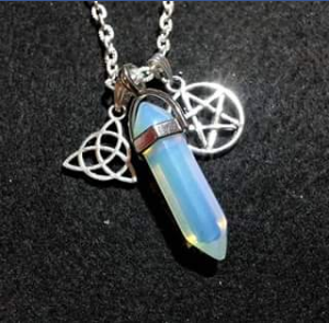 Matty’s Creations & Crystals – Win this Pentacle and Triquetra Opalite Necklace