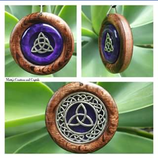 Matty’s Creations & Crystals – Win this Triquetra Double Sided Necklace