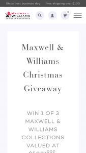 Maxwell & Williams – Win 1 of 3 Collections Worth $500 (prize valued at $1,500)