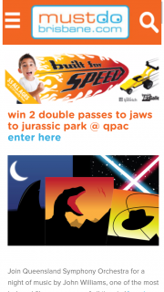Must do Brisbane – Win 2 Double Passes to Jaws to Jurassic Park @ Qpac