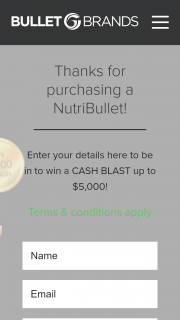 NutriBullet – Win a Cash Blast With Nutribullet