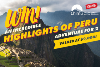Places We Go – Win an Incrdieble Highlights of Peru Adventure for 2 (prize valued at $9,000)