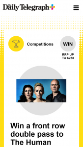 Plus Rewards – Win a Front Row Double Pass to The Human League (prize valued at $1,032)