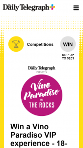 Plus Rewards – Win a Vino Paradiso VIP Experience (prize valued at $99.9)