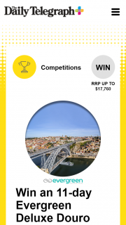 Plus Rewards – Win an 11-day Evergreen Deluxe Douro River Cruise for Two People In Portugal (prize valued at $17,000)