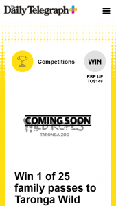Plus Rewards – Win 1 of 25 Family Passes to Taronga Wild Ropes (prize valued at $3,700)