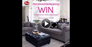 Plush – Win a Sonoma Sofa Package Worth Over $10000 (prize valued at $10,496)