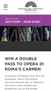Qld Symphony Orchestra – Win a Double Pass to Opera Di Roma’s Carmen