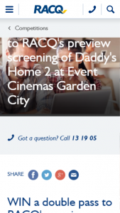 RACQ – Win a Double Pass to an Racq Exclusive Preview Screening (prize valued at $39)