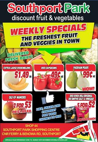 Southport Park Discount Fruit Barn – Win a $50 Fruit & Vegetable Box