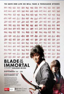 Sydney Film Festival – Win a Double Pass for Blade of The Immortal (prize valued at $200)