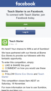 Teach Starter – Win a Set of Sumblox