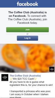 The Coffee Club – Win a $20 Coffee Club Voucher (prize valued at $20)