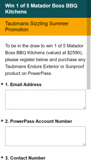 Win a Matador Boss Bbq Kitchen Valued at $2590. (prize valued at $2,590)