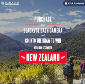 BlackVue Australia – Win a grand prize valued at $10,000 OR 1 of 40 runner-up prizes