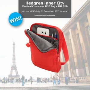 Global Travel Products – Win a Small RFID Bag Crossover Bag from Hedgren