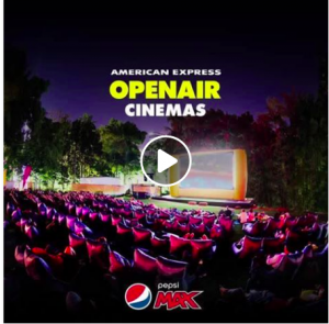 PepsiCo Australia – Pepsi Max American Express Openair Cinemas – Win 1 of 250 movie tickets