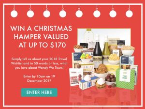 Wendy Wu Tours – Win a Christmas Hamper valued at $170