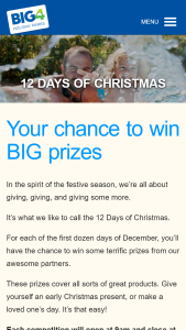 Big4 Holiday Parks – Win One of 2 Cases of Cellarmasters Wines (prize valued at $5,000)