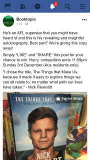 Booktopia – Win a Copy of Nick Riewoldt Autobiography