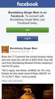 Bundaberg Ginger Beer – Win a $500 Aud Visa Gift Card From Bundaberg Brewed Drinks