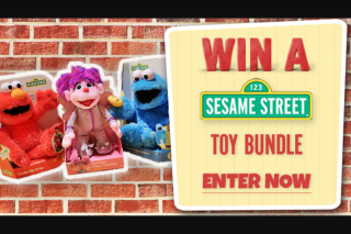 Channel 7 – Sunrise – Win a Sesame Street Toy Bundle (prize valued at $120)
