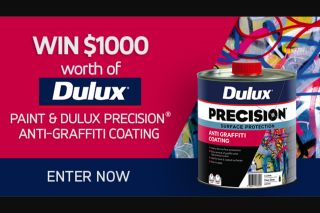Channel 7 – Sunrise – Win $1000 Worth of Dulux Precision Anti-Graffiti Paint