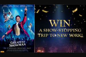 Channel Ten – Win a Show-Stopping Trip to New York (prize valued at $10,920)
