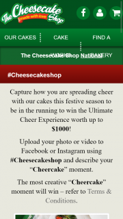 Cheese cake shop – Win The Ultimate Cheer Experience Worth Up to $1000 (prize valued at $1,000)
