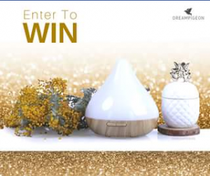 Dream Pigeon – Win this Gorgeous Raindrop Aura Ultrasonic Diffuser Christmas Giveaway