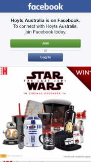 Hoyts Australia – Win Star Wars The Last Jedi Merchandise