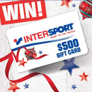 Intersport Australia – Win a $500 Intersport Australia Gift Card (prize valued at $500)