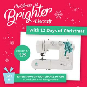 Lincraft – Win 1 Lincraft Sew 4 Fun (prize valued at $179)