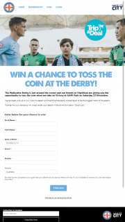 Melbourne City – Win a Chance to Toss The Coin at The Derby