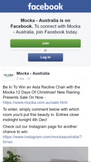Mocka Australia – Win an Asta Recline Chair