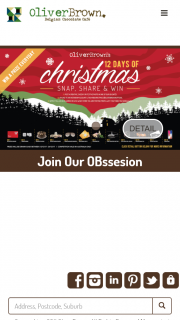 Oliver Brown Snap Share and – Win 12 Days of Christmas (prize valued at $100)